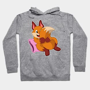 Fox at Sleeping with Pillow Hoodie